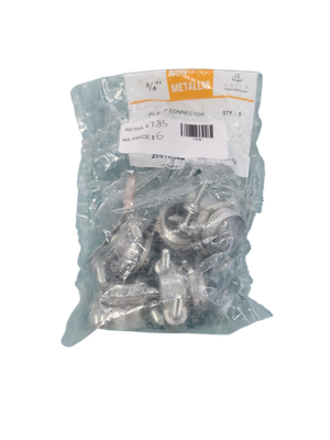Halex 3/4 in. Non-Metallic (NM) Twin-Screw Clamp Connectors (5-Pack) 20512 .