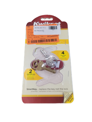 Kwikset SmartKey Security Re-Keying Lock Kit for Door REKYG KIT CP SMT KW