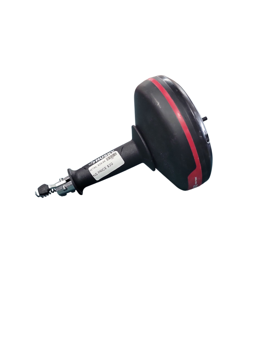 Husky 1/4 in. x 25 ft. Drill Drain Snake Power Drum Auger 410-185-0111
