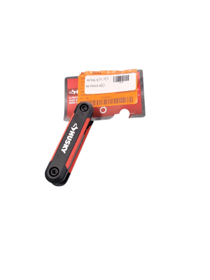 Husky Mini Folding Hex Key Set (9-Piece SAE, 8-Piece MM) HMFHKSM17PCN-06 .