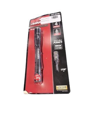 Husky 400-Lumens Dual Power LED with UV Focusing Penlight Flashlight PVL-POC-0007