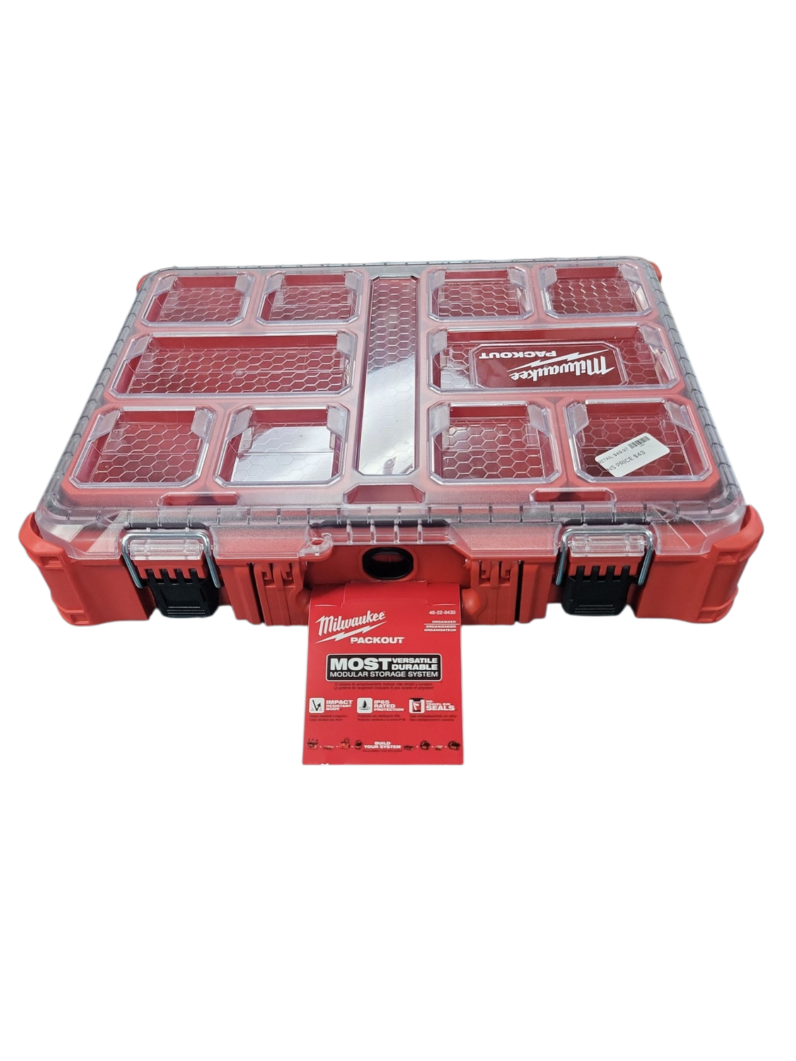Milwaukee PACKOUT 11-Compartment Impact Resistant Portable Small Parts Organizer 48-22-8430 .