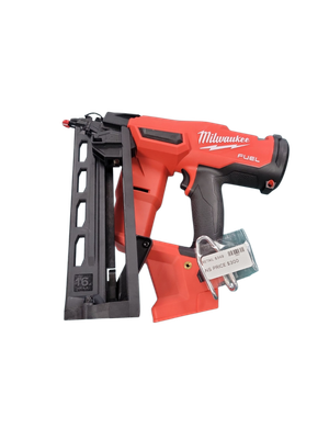 Milwaukee M18 FUEL 18-Volt Lithium-Ion Brushless Cordless Gen II 16-Gauge Angled Finish Nailer (Tool-Only) 2841-20 .