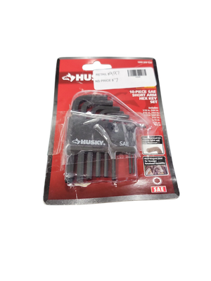 Husky SAE Short Arm Hex Key Set (10-Piece) HSAHKS10PCN-06    .