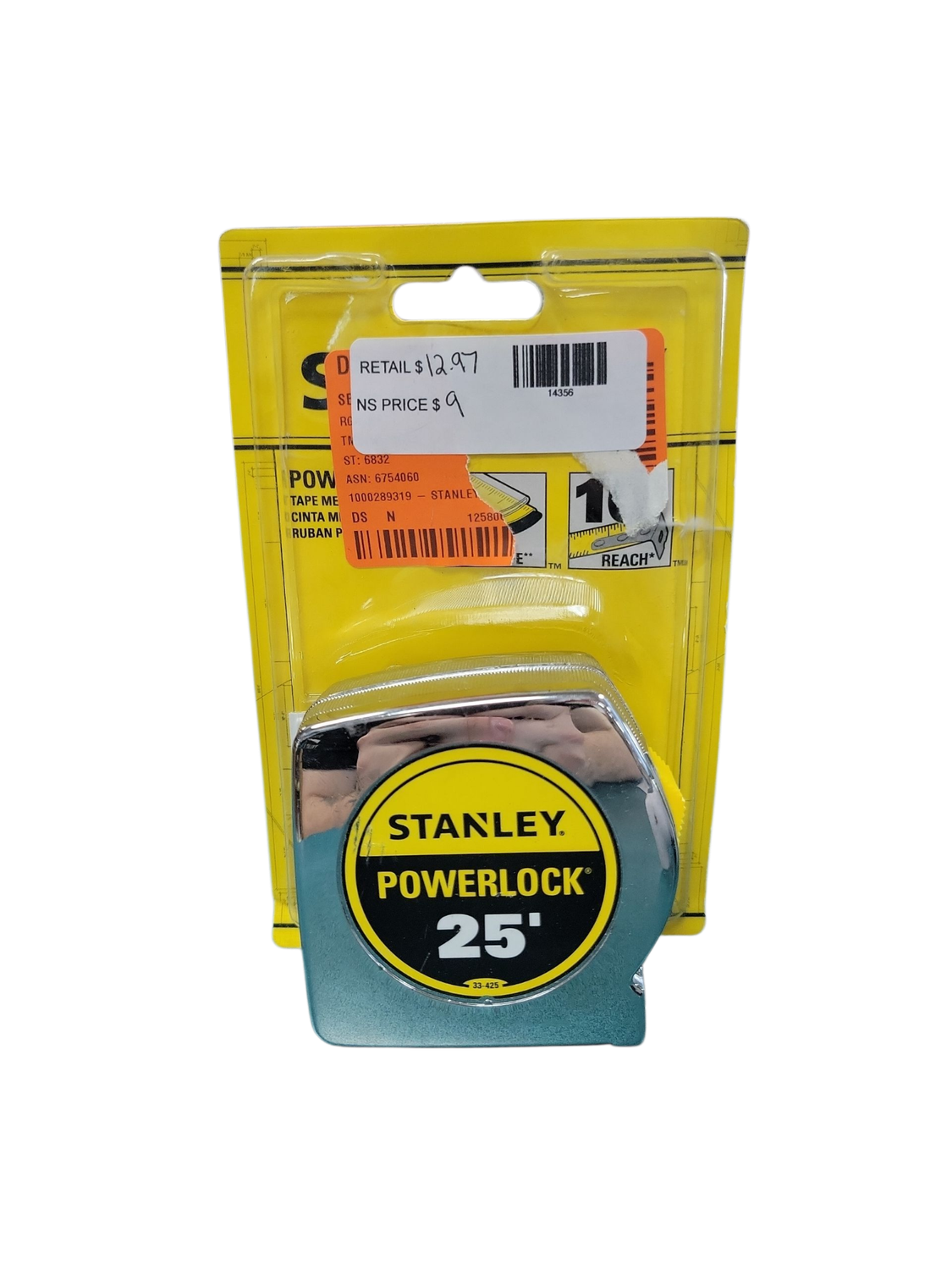 Stanley 25 ft. PowerLock Tape Measure 33-425D