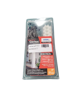 FastenMaster Collated Cortex Hidden Fastening System for AZEK Trim - 2 inch Cortex screws and plugs - Traditional (50 LF) FMCTXTCL-AZ50TDHD