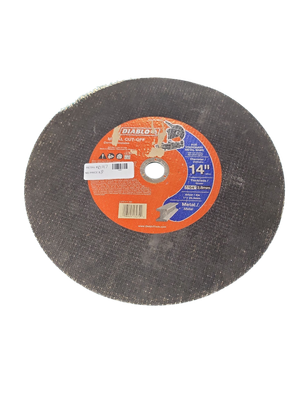 DIABLO 14 in. x 1/8 in. x 1 in. Metal High Speed Cut-Off Disc DBD140125A01F