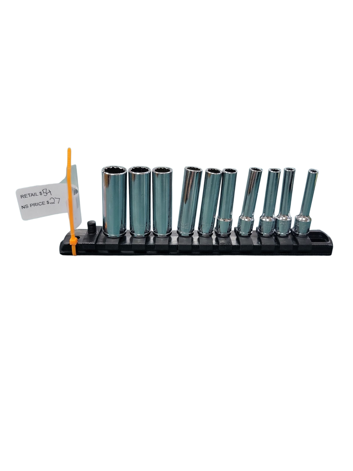 TEKTON 1/4 in. Drive 12-Point Socket Set with Rails (5/32 in.-9/16 in.) (22-Piece) SHD90213