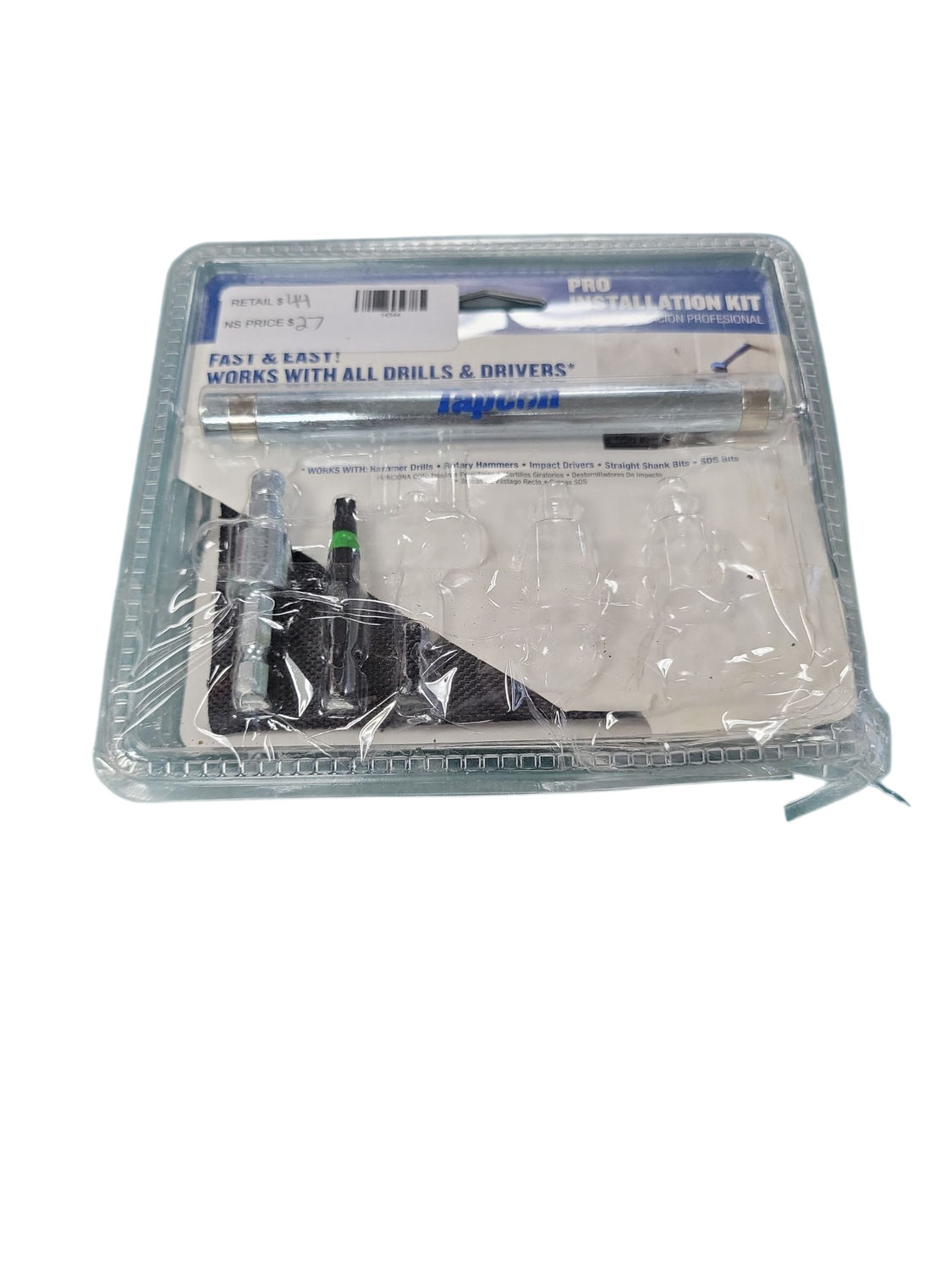 Tapcon Pro Installation Tool Kit with Star Bit for Concrete Anchors 79013  .