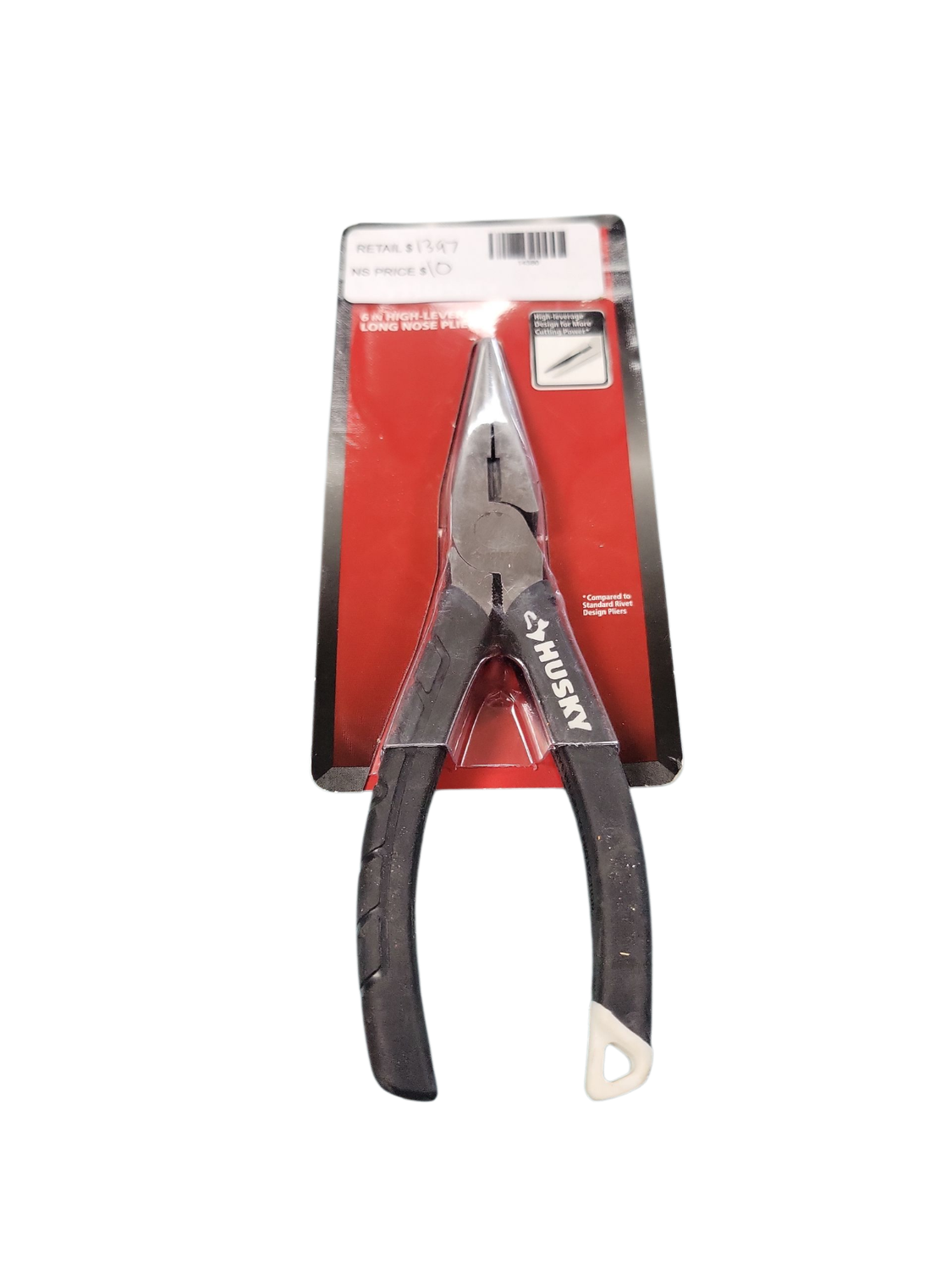 Husky 6 in. H Leverage Long Nose Pliers 90947