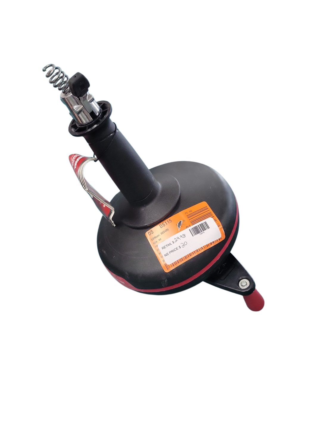 Husky 25 ft. Power Drum Drain Snake Drill-Operated Auger for Sink, Tub and Shower Clogs 410-185-0111