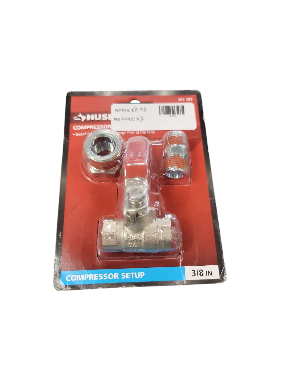 Husky 3-Piece Vertical Air Shut-Off Kit HDA70300AV .
