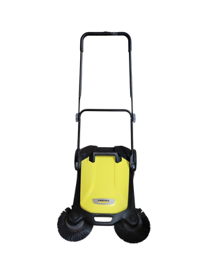 Karcher S 4 Twin Walk-Behind Outdoor Hand Push Sweeper - 5.25 Gal. Capacity 1.766-361.0