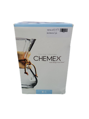 Chemex Pour-Over Glass Coffeemaker - Classic Series - 6-Cup - Exclusive Packaging