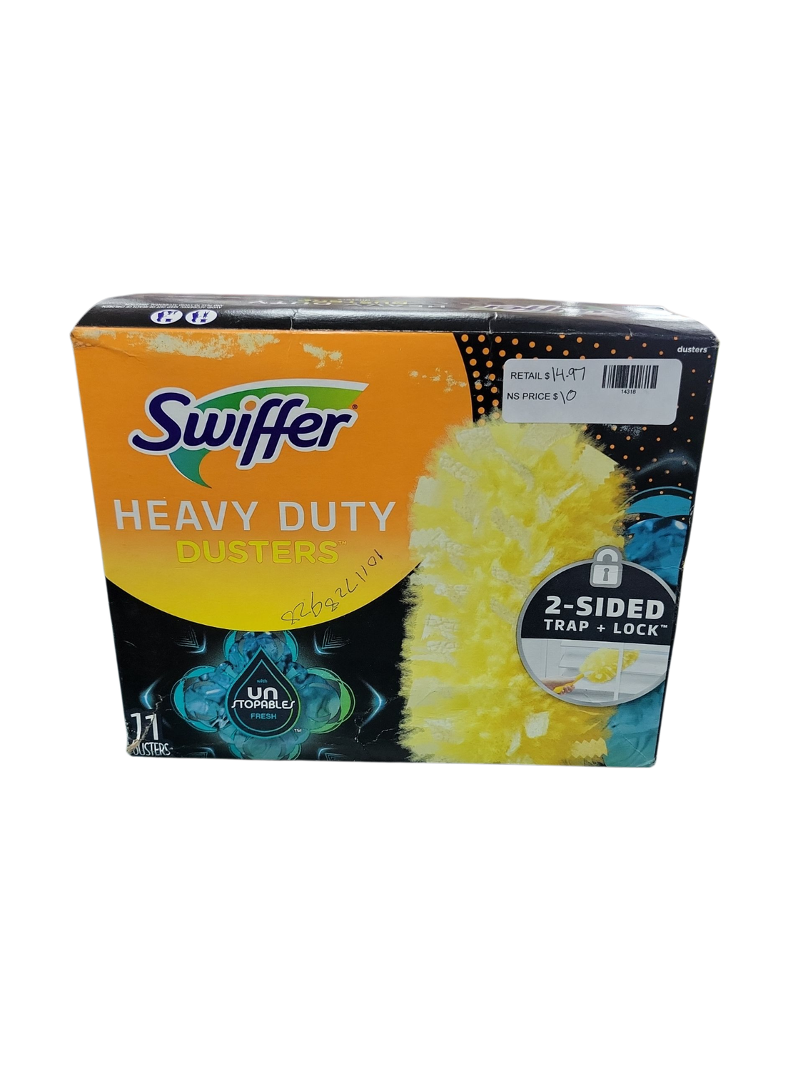 Swiffer 360 Unstopables Multi-Surface Heavy-Duty Fresh Scent Microfiber Duster (11 Refills) 003077212175
