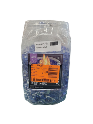 Hampton Bay 1/4 in. 10 lbs. Cobalt Blue Reflective Tempered Fire Glass FG1001 .