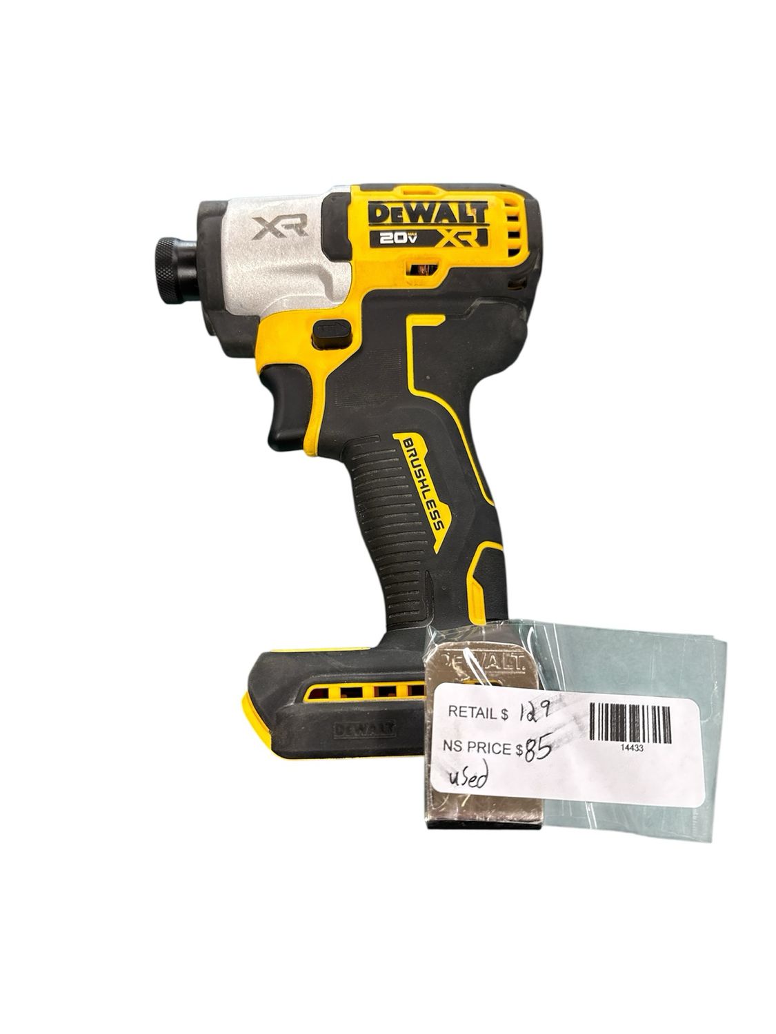 DEWALT 20V MAX XR Cordless Brushless 1/4 in. 3-Speed Impact Driver (Tool-Only) DCF845B
