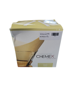 Chemex Natural Coffee Filters, Square, 100ct
