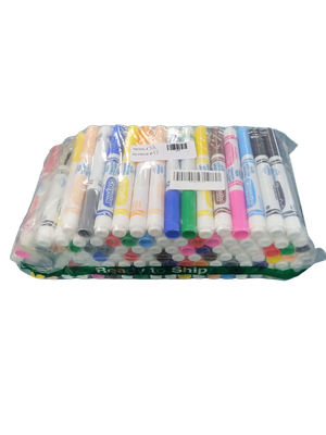 Crayola Ultra Clean Washable Markers for School (120ct), Essential Back to School Supplies for Kids, Coloring Book Marker Set, Teacher Classroom Supplies