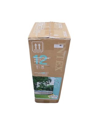 Intex 12 ft. x 30 in. Steel Frame Above Ground Pool and Type A and C Filter Pump Cartridge