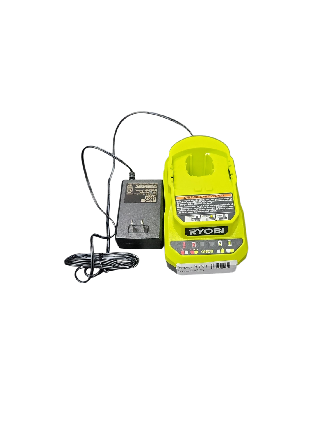 RYOBI ONE+ 18V Lithium-Ion Charger PCG002     .