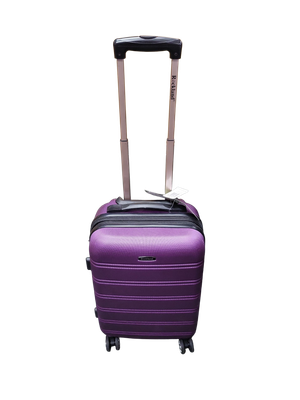 Rockland Melbourne Hardside Expandable Spinner Wheel Luggage, Purple, Carry-On 20 inches