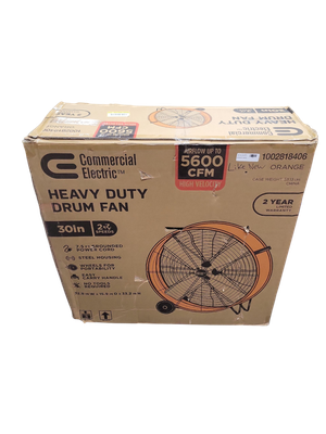 Commercial Electric 30 in. Heavy Duty 2-Speed Direct Drive Drum Fan BF30DDCE