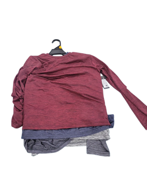 Essential Elements Mens Active T-Shirt - Quick-Dry Athletic Workout Training Crew Neck Long Sleeve Top 5 Pack
