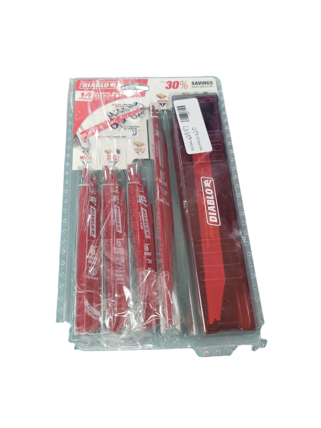 DIABLO Bi-Metal Reciprocating Saw Blade Set (14-Piece) DS0014S  .
