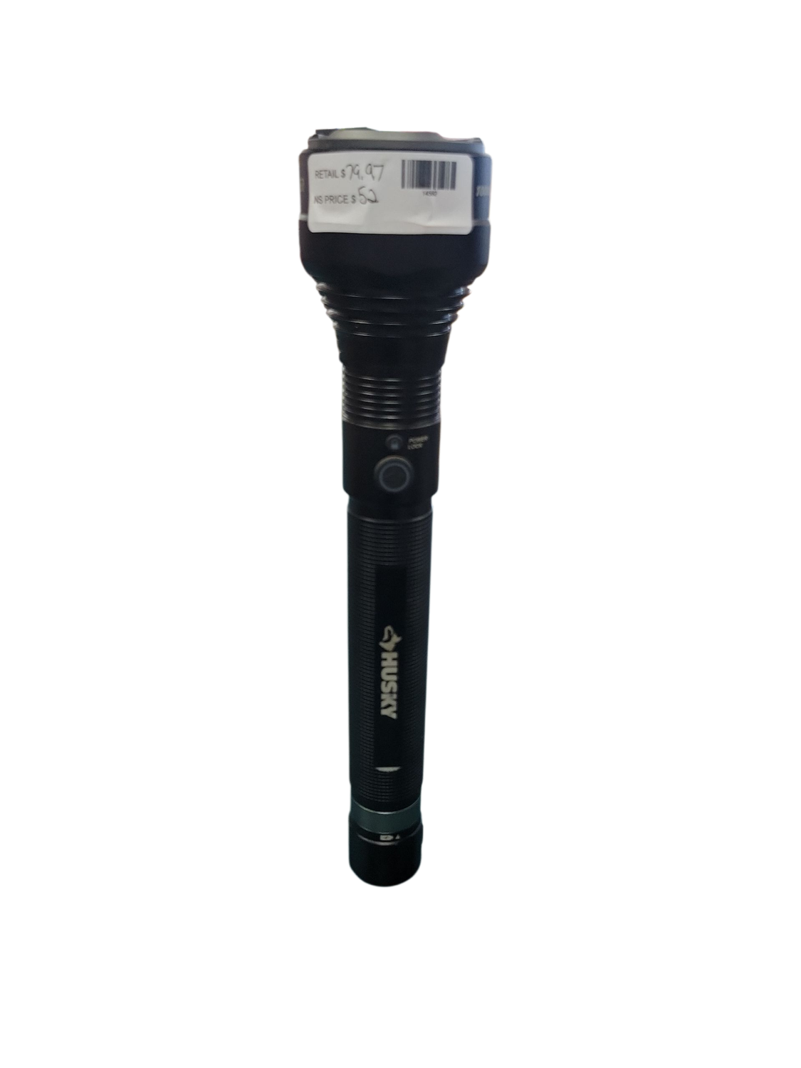 Husky 10000 Lumens Dual Power Focusing Aluminum Rechargeable Flashlight 91307