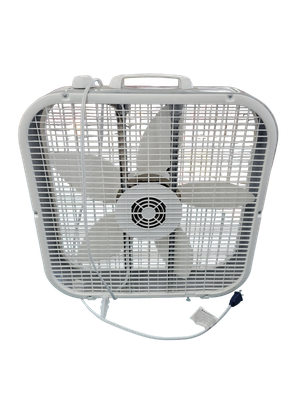 Lasko 20 in. 3 Speed Air Circulating Box Fan for Home in White with Save Smart Technology, 1820 CFM and Carry Handle B20201  .