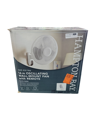 Hampton Bay 16 in. Indoor Wall Mount Fan with Remote WF-16AR