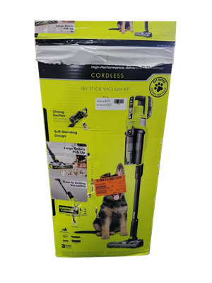 RYOBI ONE+ HP 18V Cordless Pet Stick Vacuum Cleaner Kit with 4.0 Ah HIGH PERFORMANCE Battery and Charger PBLSV716K