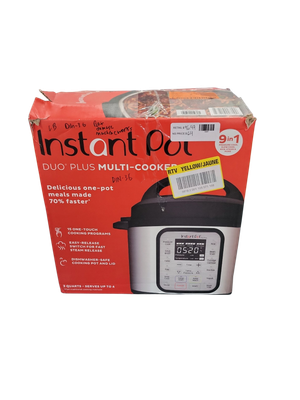 Instant Pot 3 qt. Stainless Steel/Black Duo Plus Mini Electric Multi-Use Pressure Cooker 110-0039-01