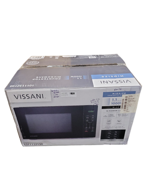 Vissani 1.1 cu. ft. Countertop Microwave Oven in Black HVM1110B3