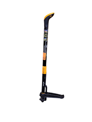 Fiskars 34 in. Stand up 4 Claw Long Handle Weed Puller Tool; Heavy Duty Garden, Lawn and Dandelion Weeder, Easy-Eject No Bending 1023084