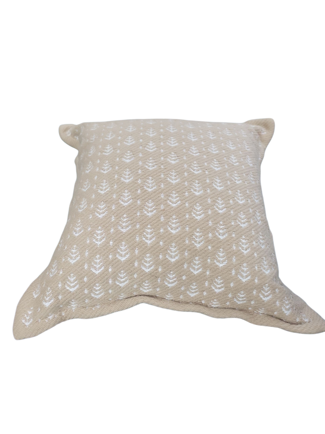 Hampton Bay 20 in. x 20 in. Putty Square Outdoor Throw Pillow ZZ-PI-P25