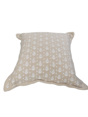 Hampton Bay 20 in. x 20 in. Putty Square Outdoor Throw Pillow ZZ-PI-P25
