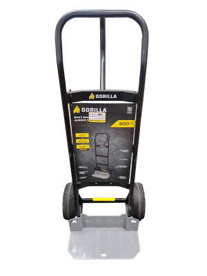 Gorilla 800 lbs. Capacity Steel Hand Truck with Multi-Grip Handle, Wideload Toe Plate, Super Duty Axle with Non-Slip Foot Lever GHS-8