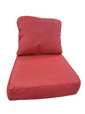 Hampton Bay 24 in. W x 24 in. D Cushionguard Deep Seat Universal Outdoor Cushion in Chili ZZ-DS-C25