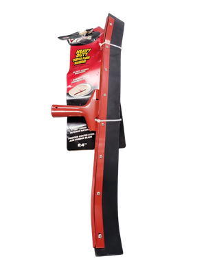 Libman 24 in. High Power Curved Rubber Floor Squeegee with 60 in. Wood Handle 542