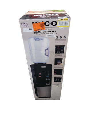 IGLOO 3 or 5 Gal. Water Cooler in Stainless Steel with Hot and Cold Water Temperatures IGLWCTL352CHBKS