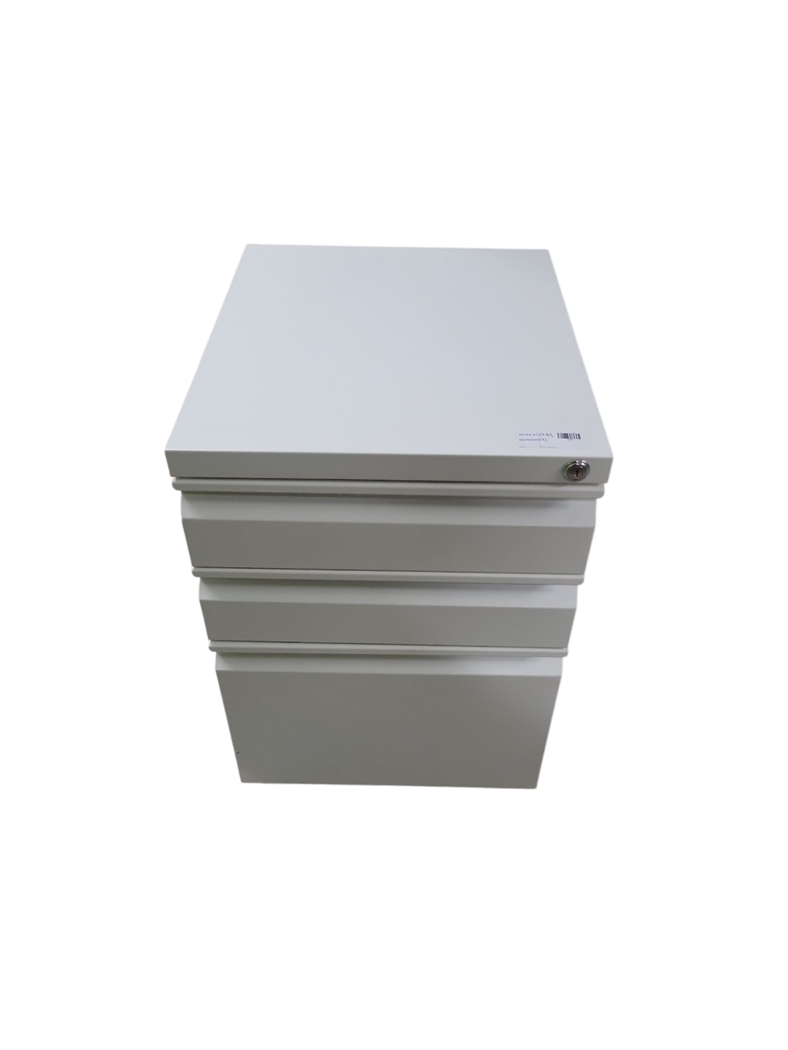 SoarFlash 3 Drawer File Cabinet with Lock Rolling Metal Filing Cabinet for Home Office, Under Desk Mobile File Cabinet with Wheels, White W124770977