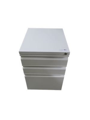 SoarFlash 3 Drawer File Cabinet with Lock Rolling Metal Filing Cabinet for Home Office, Under Desk Mobile File Cabinet with Wheels, White W124770977