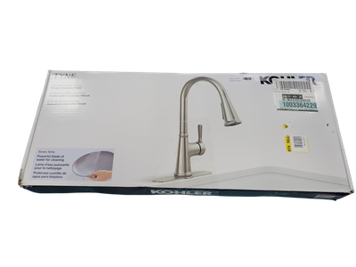 KOHLER Tyne Single-Handle Pull-Down Sprayer Kitchen Faucet in Vibrant Stainless K-R21415-VS