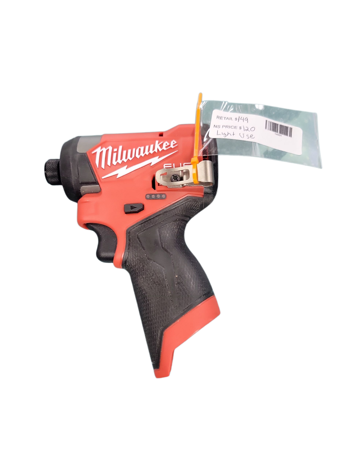 Milwaukee M12 FUEL 12V Lithium-Ion Brushless Cordless 1/4 in. Hex Impact Driver (Tool-Only) 3453-20  .