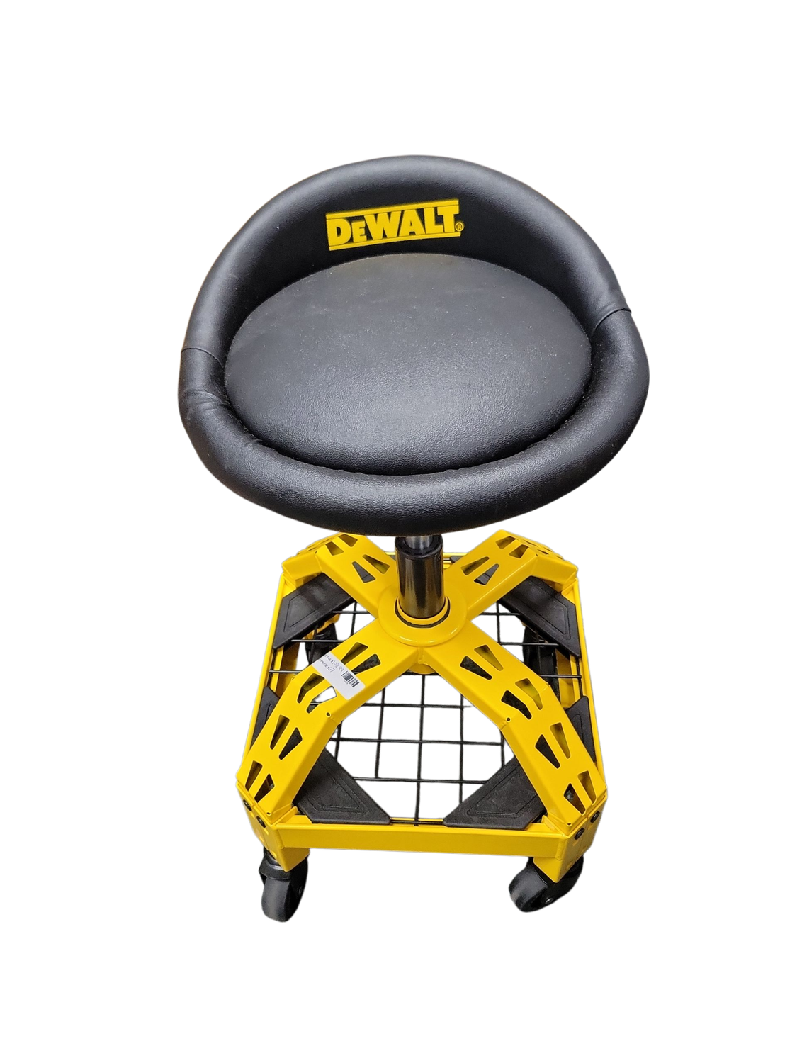 DEWALT 24 in. H x 16 in. W x 16 in. D Adjustable Shop Stool with Casters DXSTAH025