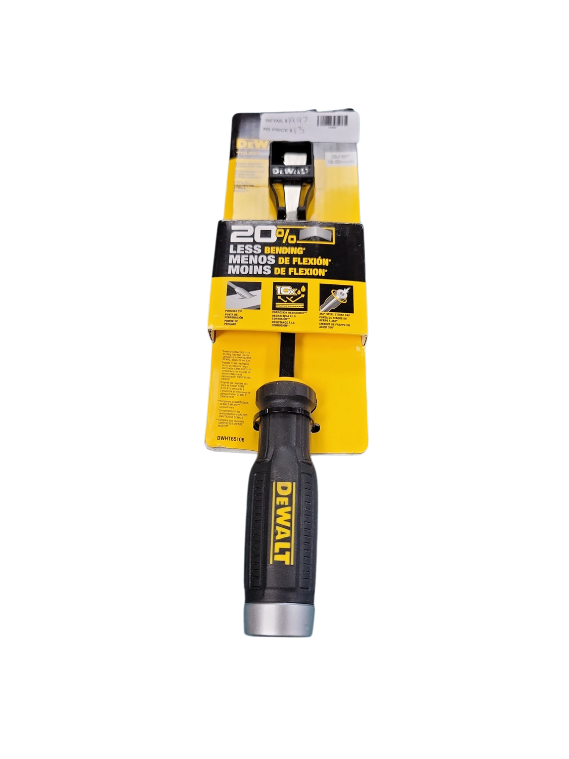 DEWALT Tough Series 3/8 in. Flathead Strike Driver DWHT65106