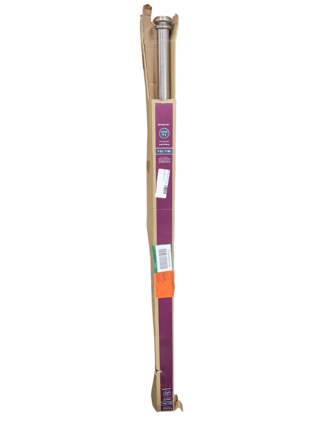 Home Decorators Collection 36 in. - 72 in. Telescoping 1 in. Single Curtain Rod in Brushed Nickel U-BN72FOHJ07