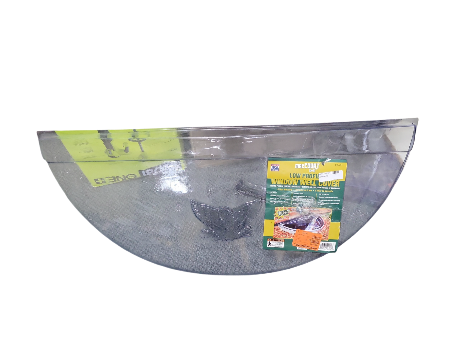 MacCourt 40 in. x 3-1/2 in. Polyethylene Circular Low Profile Window Well Cover 4017CH